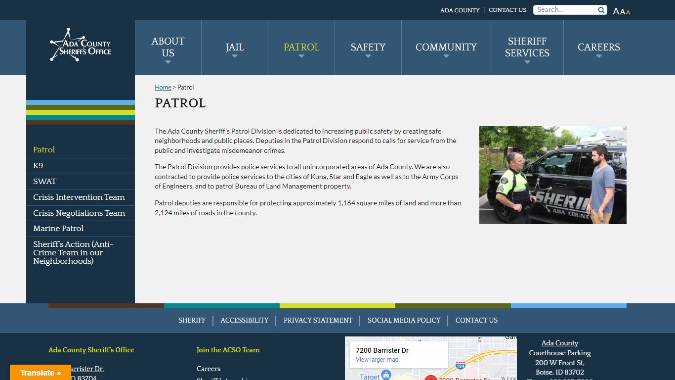 Patrol - Ada County Sheriff